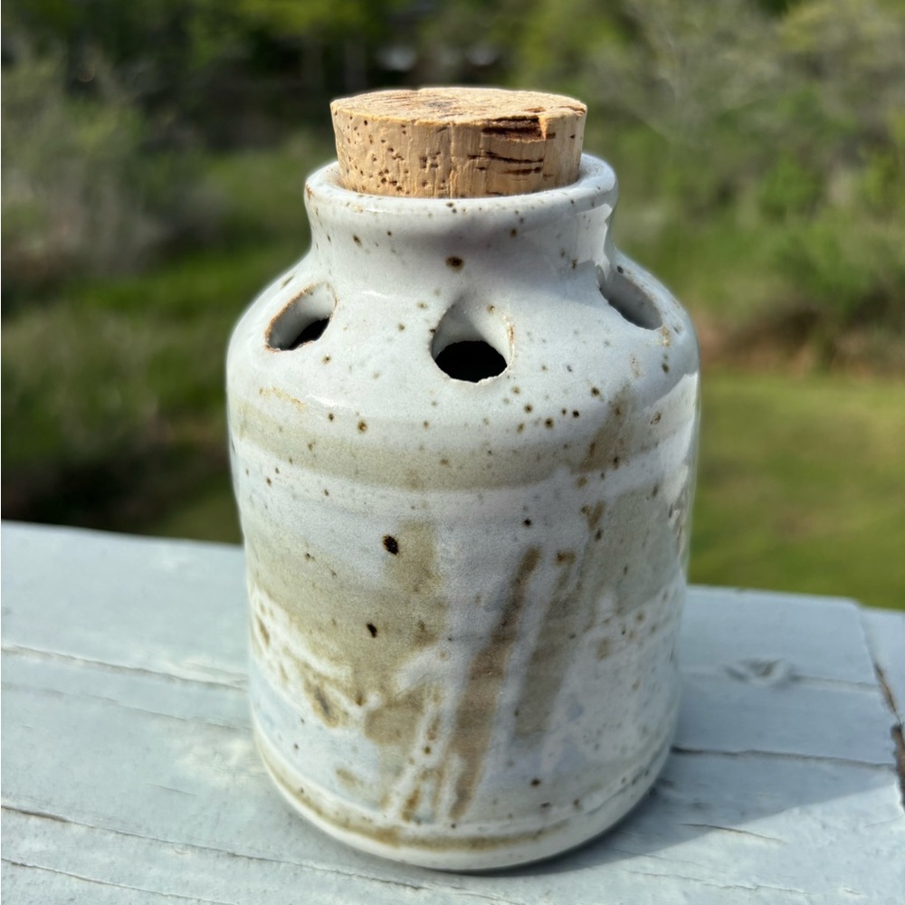 Vintage Stoneware Ceramic Pottery Piece Bud Vase